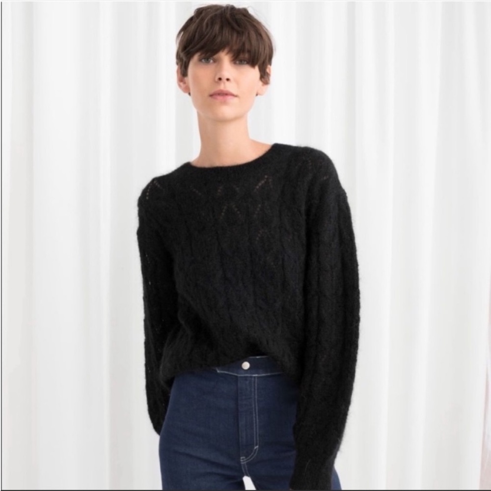 Other Stories black wool blend sweater